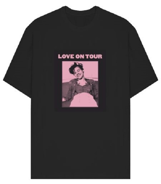 Harry Styles T-Shirt, Love On Tour 2023 T-Shirt BLACK