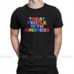 Treat People With Kindness Rainbow Black Shirt
