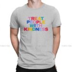 Treat People With Kindness Rainbow Gray Shirt
