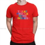 Treat People With Kindness Rainbow Red Shirt