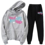 treat people with kindness grey tracksuit