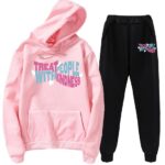 treat people with kindness pink tracksuit